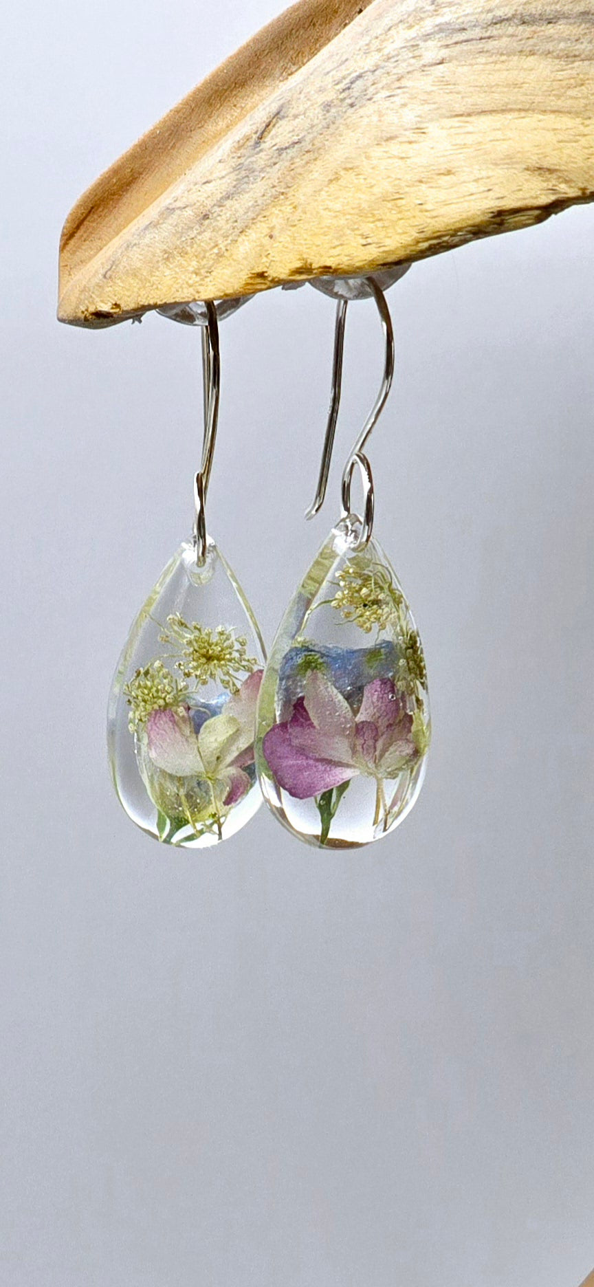 Specimens of Queen Anne's Lace, Delphinium and Hydrangea