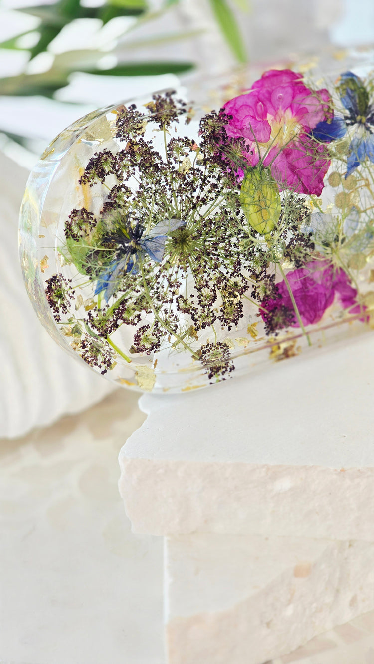Bloom Trinket Trays with Preserved Flowers
