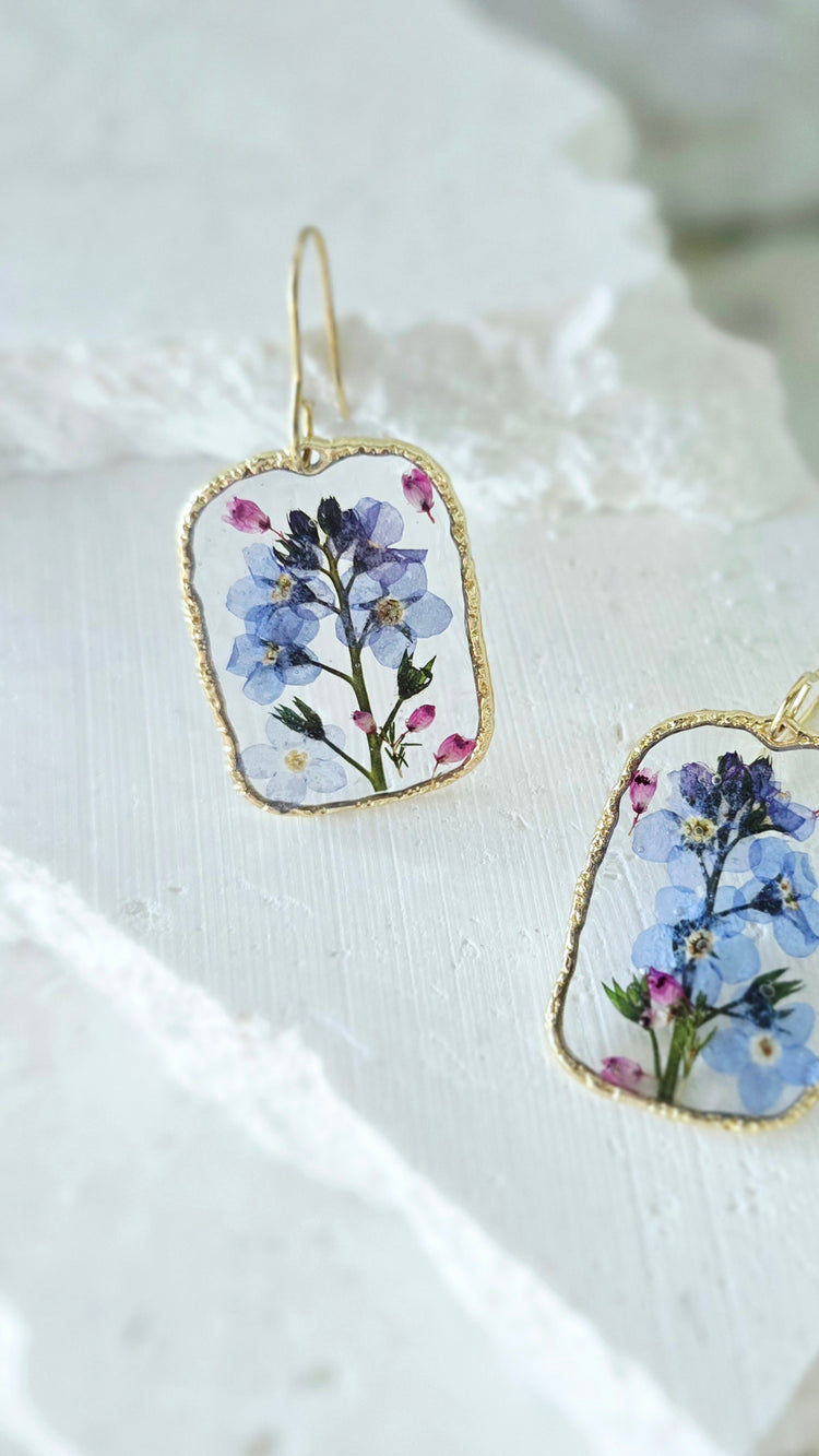 Wildflower Drop Earrings – Gold