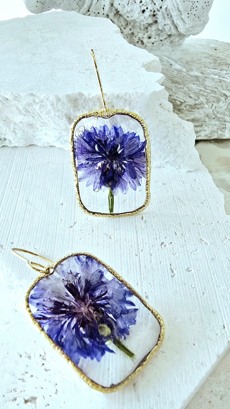 Wildflower Drop Earrings – Gold