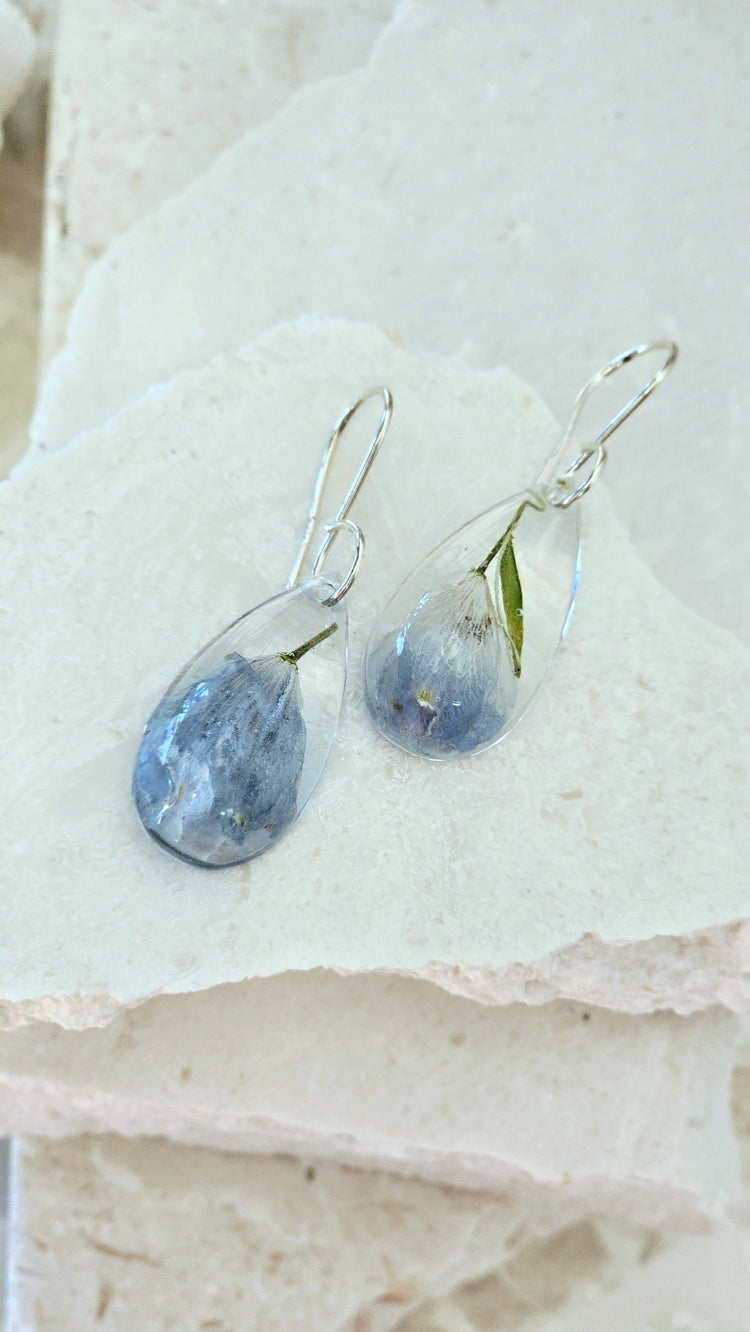 Wildflower Drop Earrings - .925 Sterling Silver